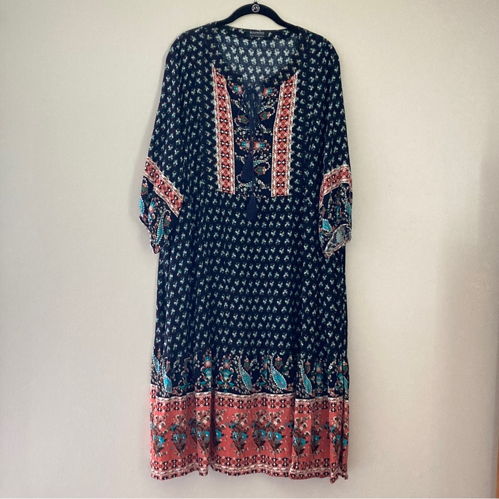 Bloomchic Boho Floral Midi Dress Size 22/24